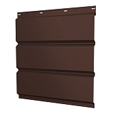 Софит металлический сплошной Grand Line коричневый RAL 8017 2000х357х0,45 мм Софит металлический сплошной Grand Line коричневый RAL 8017 2000х357х0,45 мм
