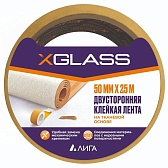 Лента малярная X-Glass белая 50 мм 25 м Лента малярная X-Glass белая 50 мм 25 м