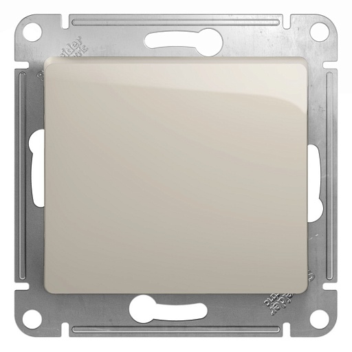 Переключатель Systeme Electric Glossa одноклавишный встраиваемый молочный (GSL000971)