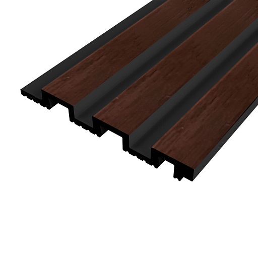 Панель декоративная из экополимера 3D 130х3000х15 мм Солид 4 UHD 01-130L дуб шоколадный 0,39 кв.м Панель декоративная из экополимера 3D 130х3000х15 мм Солид 4 UHD 01-130L дуб шоколадный 0,39 кв.м