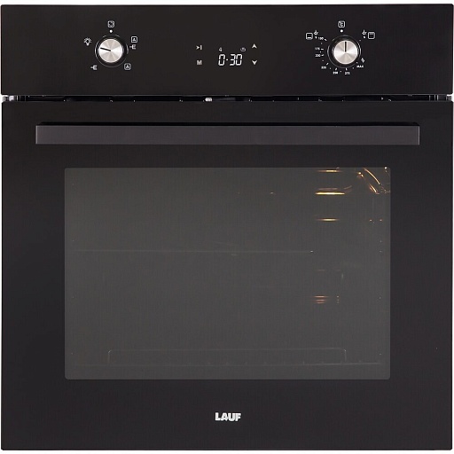 Духовой шкаф газовый встраиваемый Lauf DG-610 600 мм металлик/черный