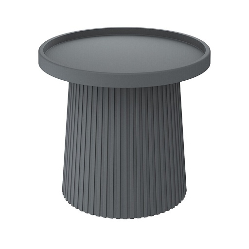 Журнальный столик круглый темно-серый Sheffilton SHT-CT94