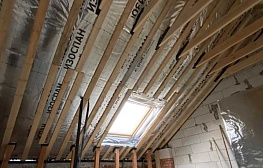 Гидро-пароизоляция Изоспан RF proff отражающая армированная пленка 35 кв. м - фотография 6