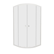 Душевой уголок Triton Ультра белый 90х90х174,5 см четверть круга стекло прозрачное 4 мм (Щ0000064833)