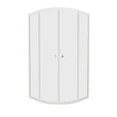 Душевой уголок Triton Ультра белый 90х90х174,5 см четверть круга стекло прозрачное 4 мм (Щ0000064833)