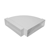 Колено горизонтальное пластиковое для плоских воздуховодов 60х204 мм 90° Колено горизонтальное пластиковое для плоских воздуховодов 60х204 мм 90°