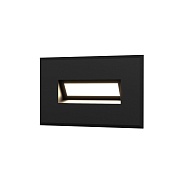 Подсветка для лестниц встраиваемая светодиодная черная 3 Вт 4000К IP65 Elektrostandard Step 7 (a049756)