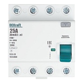 УЗО Dekraft УЗО-03 25А 3P+N тип AC 30 мА 6 кА компактное (14233DEK) УЗО Dekraft УЗО-03 25А 3P+N тип AC 30 мА 6 кА компактное (14233DEK)