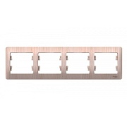 Рамка Systeme Electric Glossa четырехместная сосна (SE GSL001504) Рамка Systeme Electric Glossa четырехместная сосна (SE GSL001504)