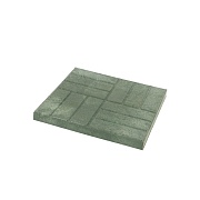 Плитка тротуарная 12 кирпичей 330х330х35 зеленая полимерпесчаная Lel-Eco