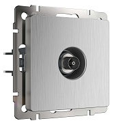 Розетка телевизионная Werkel встраиваемая серебряная рифленая (a051363) Розетка телевизионная Werkel встраиваемая серебряная рифленая (a051363)