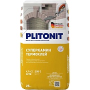 Клей для печей и каминов Plitonit СуперКамин ТермоКлей серый 25 кг