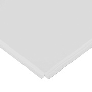 Кассета для подвесного потолка 600х600 мм Албес Tegular Эконом алюминиевая белая матовая