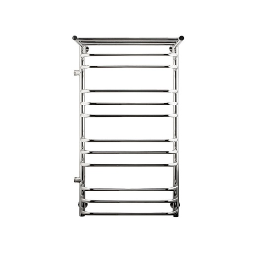 Полотенцесушитель водяной Indigo Brace 1000х500 мм лесенка с боковым подключением 600 мм слева с полкой хром