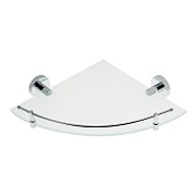 Полка для ванной Fora Long угловая 275х275х50 мм стекло/металл хром (L035M/1343) Полка для ванной Fora Long угловая 275х275х50 мм стекло/металл хром (L035M/1343)