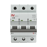 Автоматический выключатель модульный EKF Averes AV-6 3Р 10А тип C 6 кА 400 В (mcb6-3-10C-av) Автоматический выключатель модульный EKF Averes AV-6 3Р 10А тип C 6 кА 400 В (mcb6-3-10C-av)