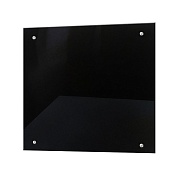 Панель стеновая закаленное стекло для кухни 600х600х4 мм черная