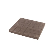 Плитка тротуарная 12 кирпичей 330х330х35 коричневая полимерпесчаная Lel-Eco