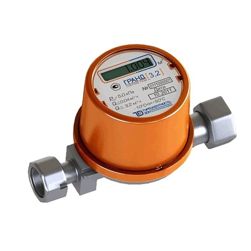 Счетчик газа Гранд 3,2 куб.м/ч левый/правый Счетчик газа Гранд 3,2 куб.м/ч левый/правый