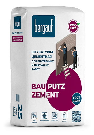 Штукатурка Bergauf Bau Putz Zement 25 кг
