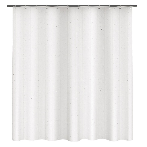 Штора для ванны Fora Wave 2000х1800 мм полиэстер белая (FOR-WAV200)