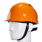 Каска защитная Исток Про 1Т оранжевая с реечным механизмом (20019)