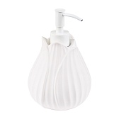 Дозатор для мыла Moroshka Fleur настольный керамика белый (G87-92) Дозатор для мыла Moroshka Fleur настольный керамика белый (G87-92)