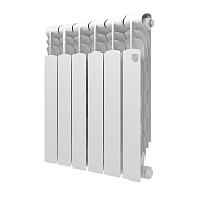 Радиатор биметаллический Royal Thermo Revolution B 500 мм 6 секций 1" боковое подключение белый