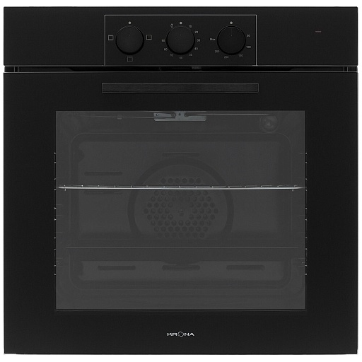 Духовой шкаф электрический встраиваемый Krona Vollmond 60 BL-Bl 595 мм черный