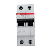 Автоматический выключатель модульный ABB SH202 2P 25А тип C 6 кА 400 В (2CDS212001R0254)