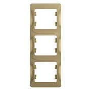 Рамка Systeme Electric Glossa трехместная титан (GSL000407) Рамка Systeme Electric Glossa трехместная титан (GSL000407)