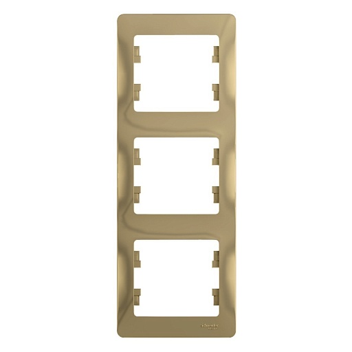 Рамка Systeme Electric Glossa трехместная титан (GSL000407) Рамка Systeme Electric Glossa трехместная титан (GSL000407)