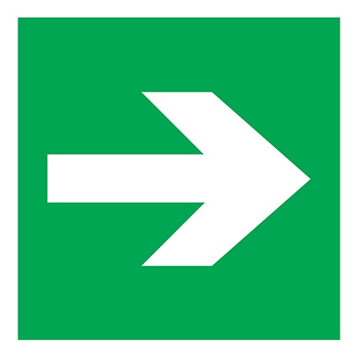 Наклейка Rexant эвакуационный знак Направляющая стрелка самоклеящаяся 200х200 мм (5 шт.) Наклейка Rexant эвакуационный знак Направляющая стрелка самоклеящаяся 200х200 мм (5 шт.)