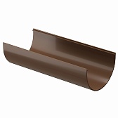 Желоб водосточный пластиковый d120 мм 3 м Docke Standard светло-коричневый RAL 8017