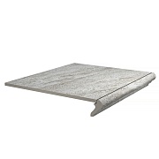 Керамогранит Ступень фронтальная Kerama Marazzi Терраса серая противоскользящая 402х402х8 мм