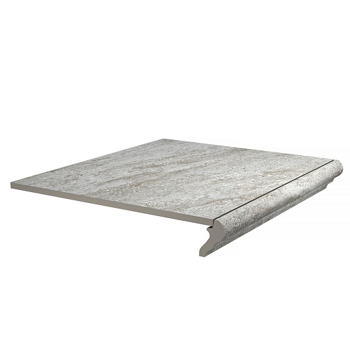 Ступень фронтальная Kerama Marazzi Терраса серая противоскользящая 402х402х8 мм