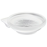 Мыльница для ванной WasserKraft Kammel K-8300White с держателем стекло/металл белая (K-8329W)