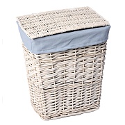 Корзина для белья WasserKraft Lippe 500х370х560 мм 98,8 л белая (WB-450-L)