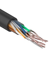 Кабель компьютерный (витая пара) UTP 4PR CAT5e 4х2x0,51 мм Rexant (305 м) Кабель компьютерный (витая пара) UTP 4PR CAT5e 4х2x0,51 мм Rexant (305 м)