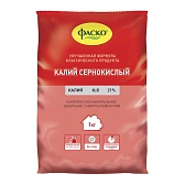 Удобрение сухое универсальное минеральное гранулированное Калий сернокислый Фаско 1 кг Удобрение сухое универсальное минеральное гранулированное Калий сернокислый Фаско 1 кг