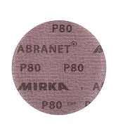 Диск шлифовальный Mirka Abranet d150 мм P80 на липучку сетчатая основа (5 шт.) Диск шлифовальный Mirka Abranet d150 мм P80 на липучку сетчатая основа (5 шт.)