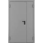 Дверь противопожарная двухстворчатая DoorHan ДП-2-EI-60 глухая левая серый RAL 7035 1250х2050 мм