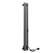 Полотенцесушитель электрический Indigo Style 1200х132 мм 65 Вт с терморегулятором оружейная сталь