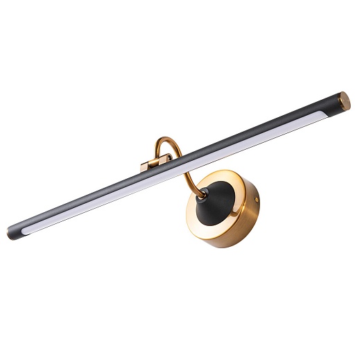 Подсветка для картин и зеркал светодиодная черная/золото 12 Вт 4000К IP20 Arte Lamp Sol (A7912AP-1BK)