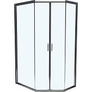 Душевой уголок BelBagno Uno хром 120х90х195 см пятиугольник стекло прозрачное 5 мм (UNO-195-PH-2-120/90-C-Cr)