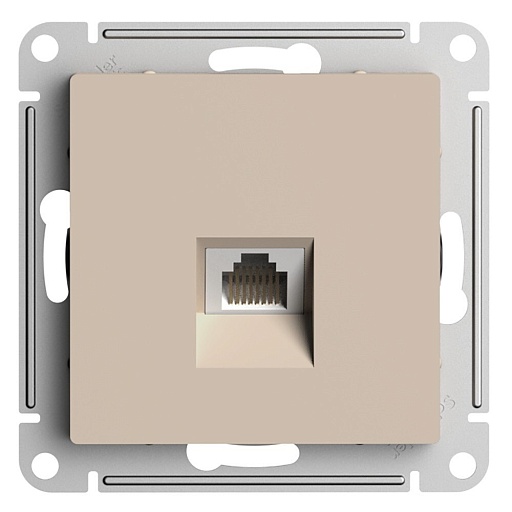 Розетка компьютерная Systeme Electric AtlasDesign встраиваемая песочная RJ45 (ATN001286) Розетка компьютерная Systeme Electric AtlasDesign встраиваемая песочная RJ45 (ATN001286)