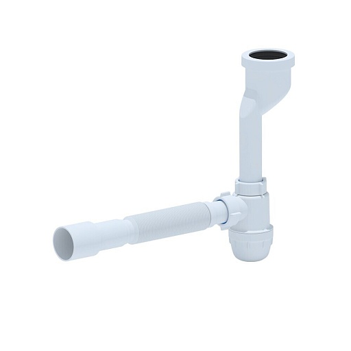 Сифон для писсуара АНИ пласт 32х40/50 с отводом с соединением 40/50 мм (U1016) Сифон для писсуара АНИ пласт 32х40/50 с отводом с соединением 40/50 мм (U1016)