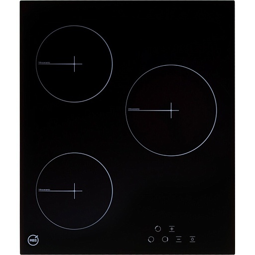 Варочная панель электрическая MBS PE-453BL 3 конфорки черная