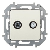 Розетка телевизионная Legrand Inspiria 673881 одиночная TV-SAT скрытая установка слоновая кость Розетка телевизионная Legrand Inspiria 673881 одиночная TV-SAT скрытая установка слоновая кость