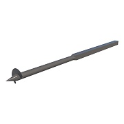 Столб для забора винтовой 60х60х2 мм 3,5 м графитовый серый RAL 7024 (60 шт.)